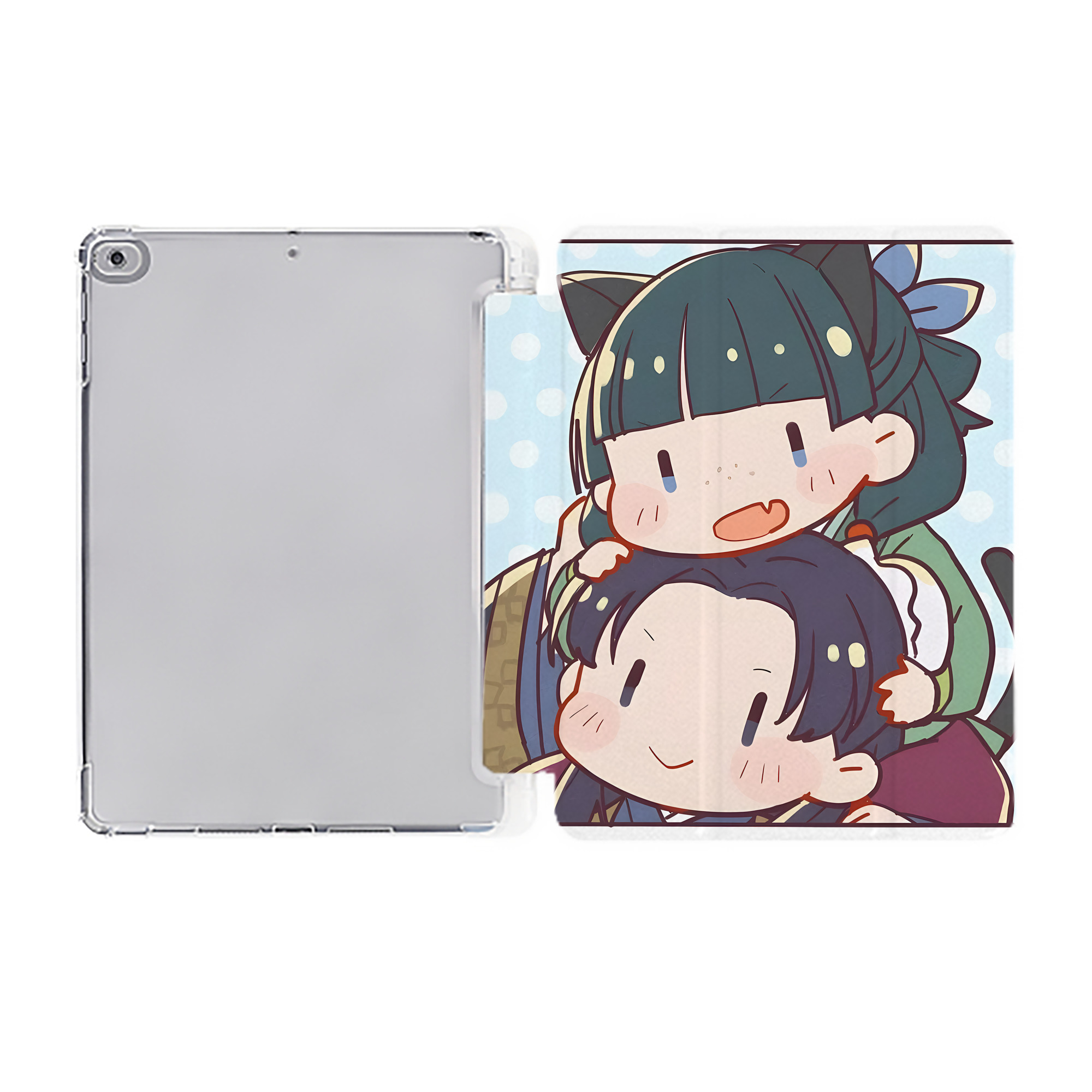 （画像用） 薬屋のひとりごと The Apothecary Diaries IPad ケース ペン収納付き 三つ折りスタンド PUレザー×シリコン 対応機種9.5/10.5/10.9インチ